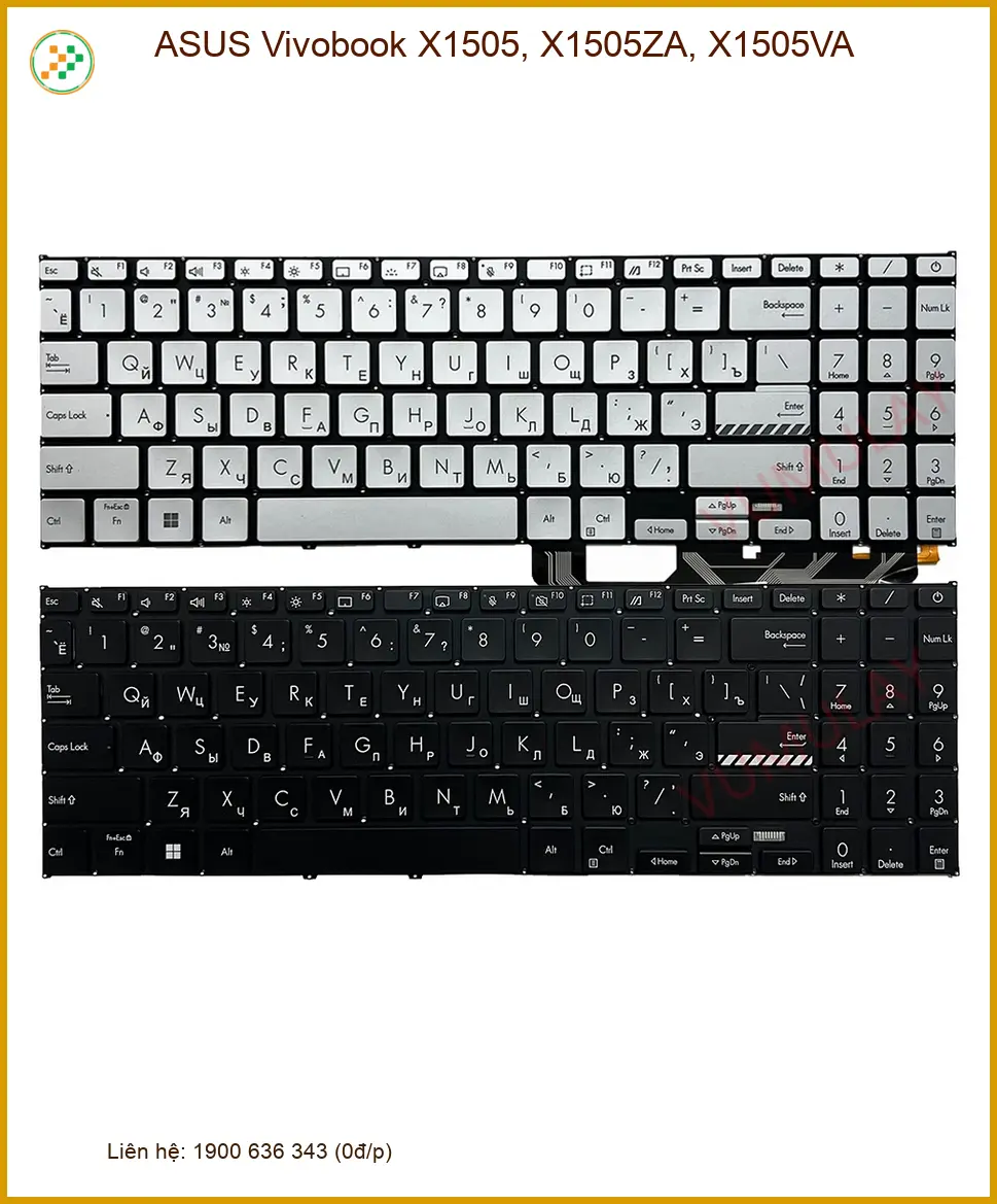 Bàn phím Laptop ASUS Vivobook X1505 X1505ZA X1505VA - Thay Nhanh Lấy Liền TPHCM