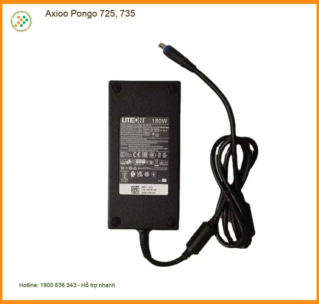 Sạc Laptop Axioo Pongo 725, 735 - Thay Mới Giá Rẻ | Lấy Liền TPHCM