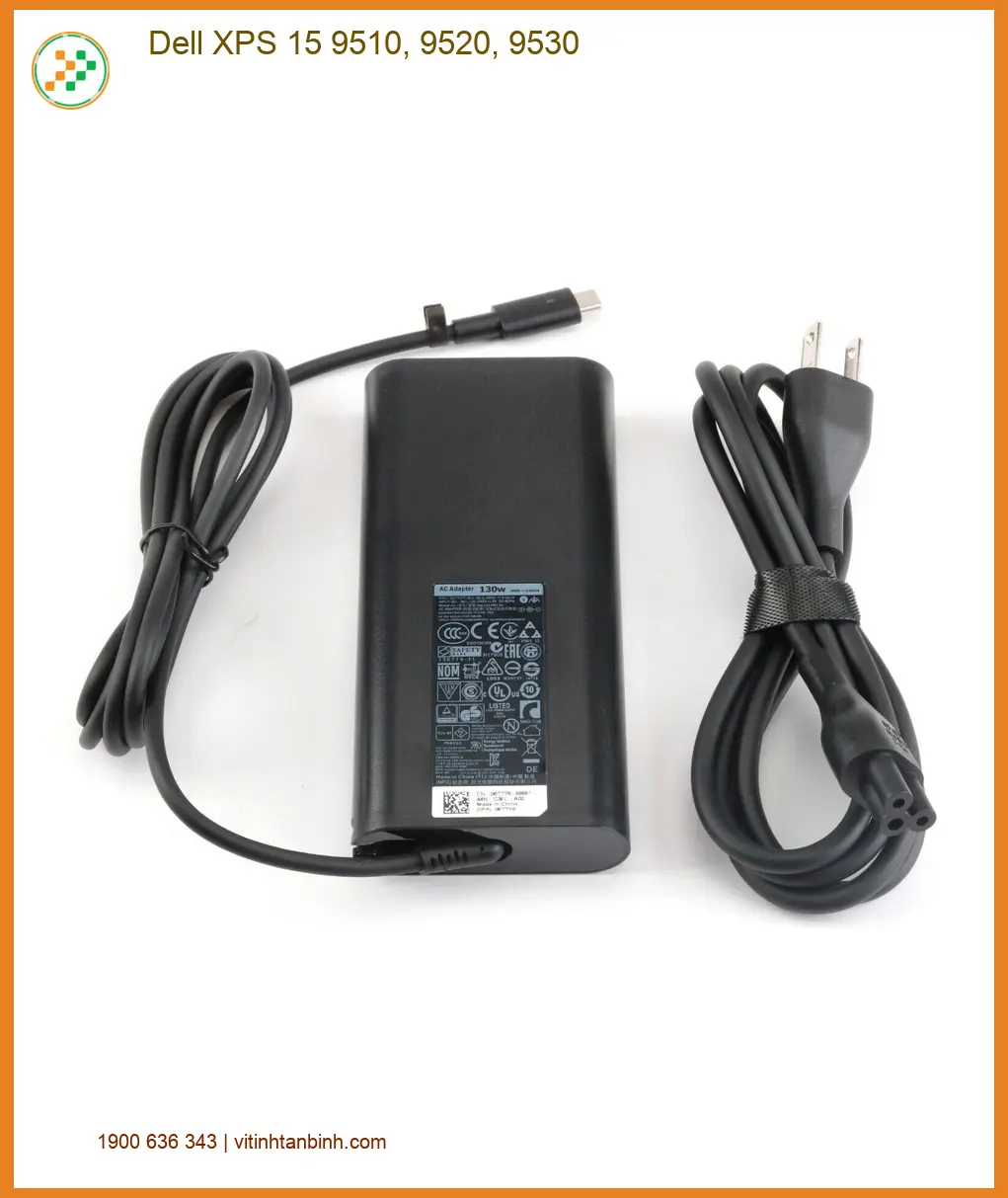 Sạc Laptop DELL XPS 15 9510, 9520, 9530 - Thay Nhanh Tại Cửa Hàng Giá Rẻ
