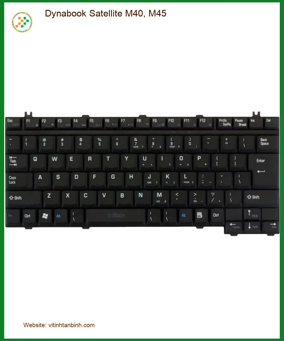 Bàn phím Laptop Dynabook Satellite M40, M45 - Thay Bàn Phím Giá Rẻ TPHCM Lấy Liền