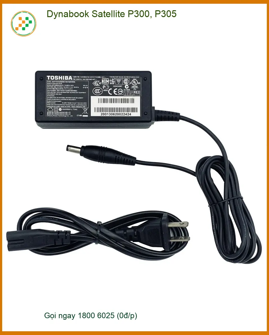 Sạc Laptop Dynabook Satellite P300, P305 - Thay Sạc Lấy Liền Giá Rẻ TPHCM