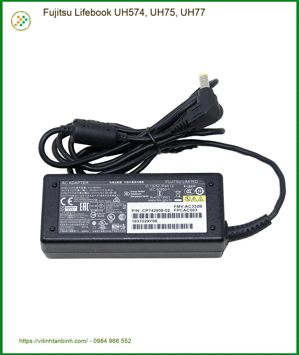 Sạc Laptop Fujitsu Lifebook UH574 UH75 UH77 - Giá Rẻ Lấy Ngay TPHCM