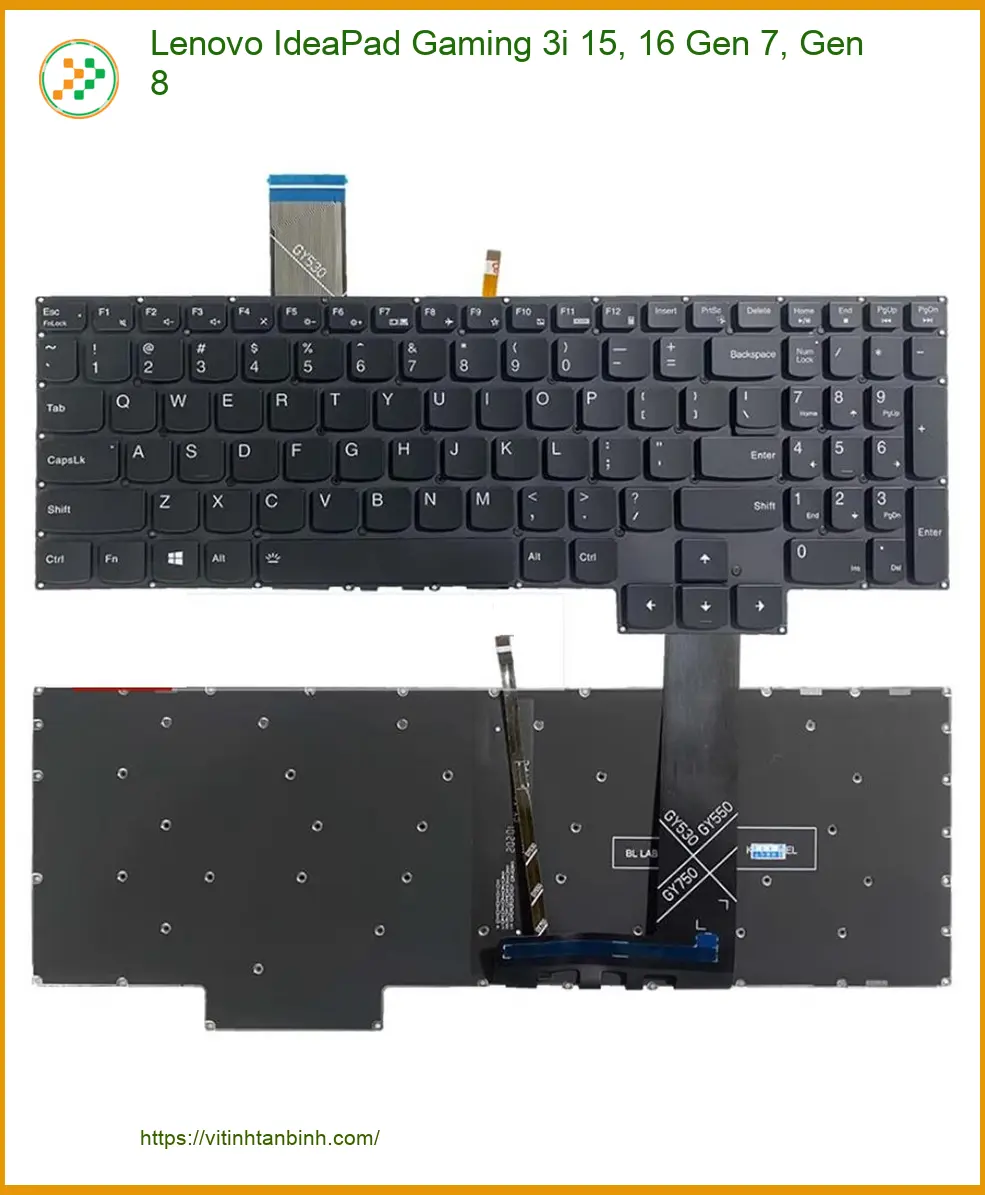 Bàn phím Laptop Lenovo IdeaPad Gaming 3i - Thay phím Nhanh Lấy Liền TPHCM