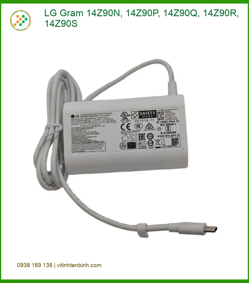 Sạc Laptop LG Gram 14Z90N/P/Q/R/S - Cửa Hàng Gần Đây | Giao Nhanh TPHCM