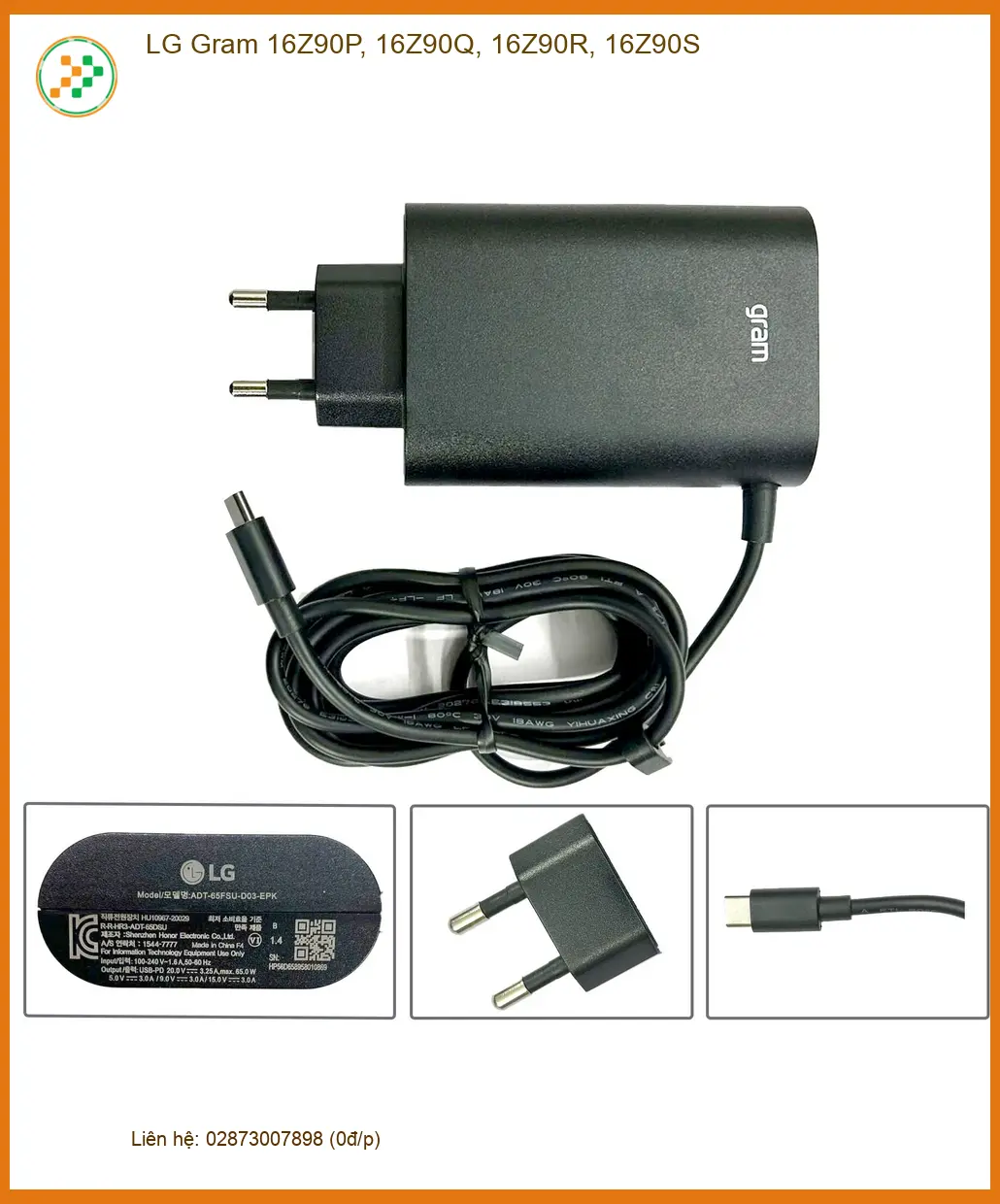 Sạc Laptop LG Gram 16Z90P - Giá Rẻ, Giao Nhanh TPHCM