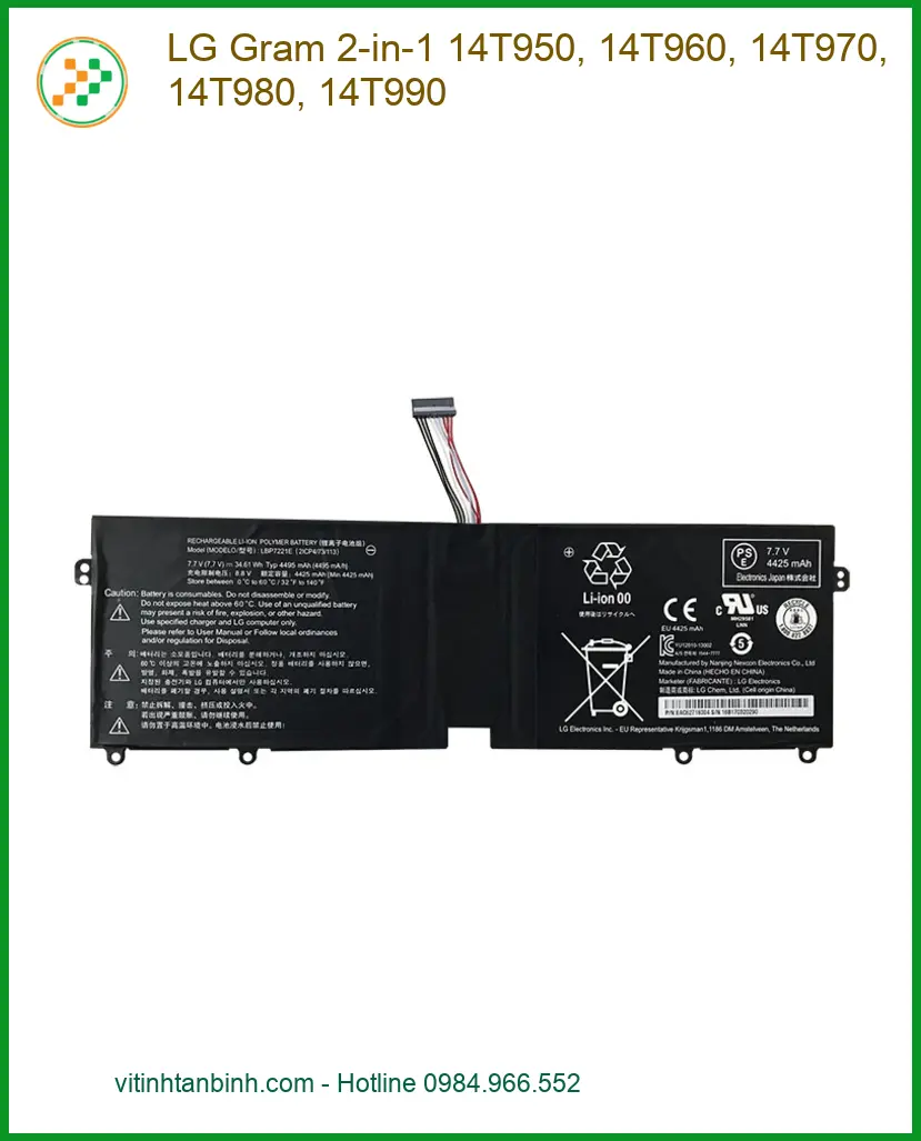 Pin Laptop LG Gram - Thay Lấy Ngay Giá Rẻ, Trung Tâm TPHCM
