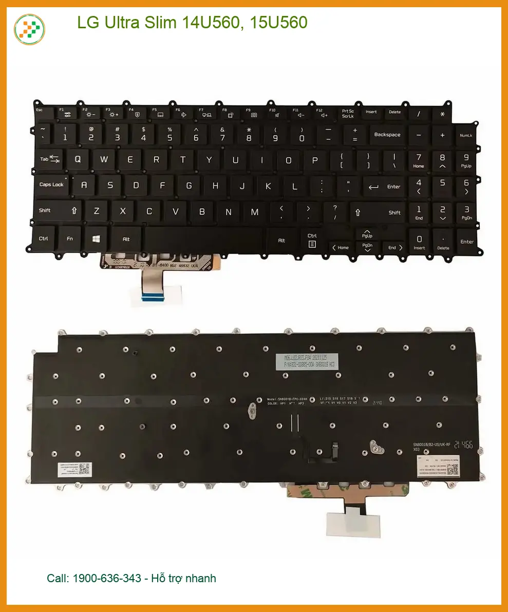 Bàn phím Laptop LG Ultra Slim - Thay Lấy Liền, Giá Rẻ TPHCM