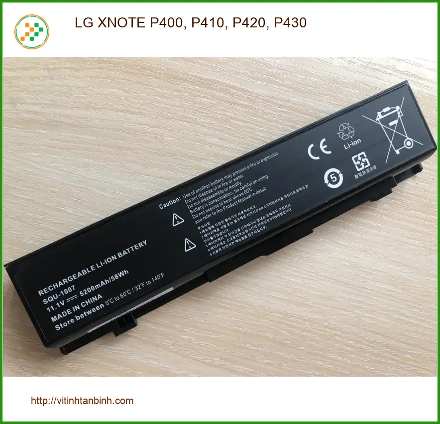 Pin Laptop LG XNOTE P400 P410 P420 P430 - Thay Nhanh Giá Rẻ TPHCM