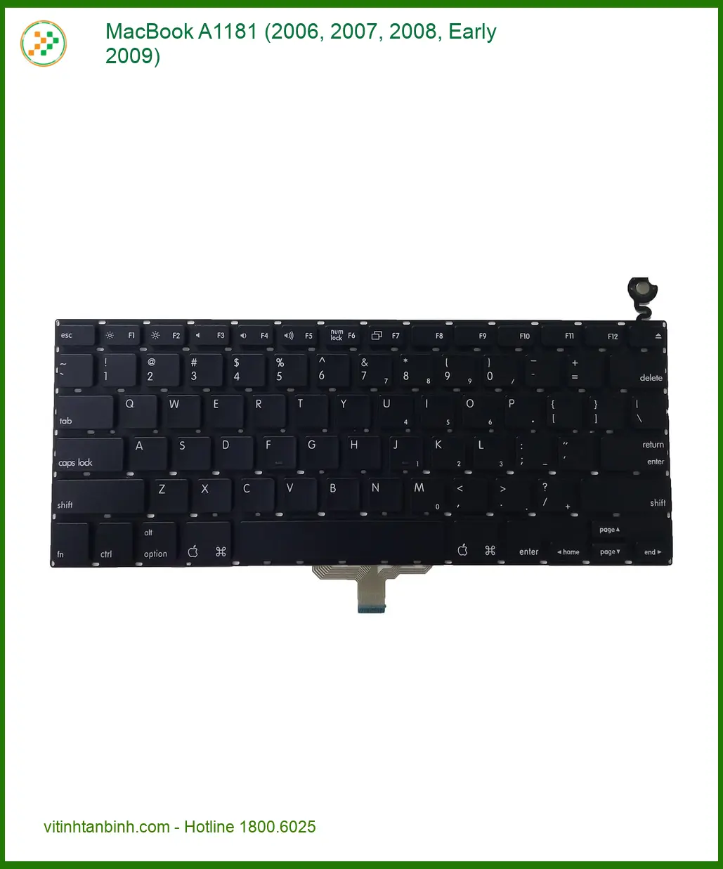 Bàn phím Macbook A1181 - Kỹ Thuật Viên Thay Tận Nơi Giá Rẻ Trong Ngày