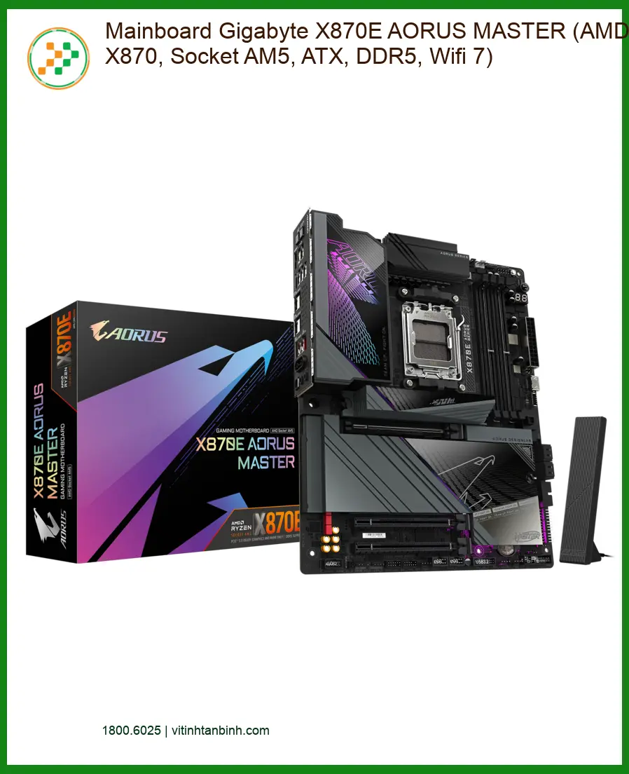Bo Mạch Chủ Gigabyte X870E AORUS MASTER - Lắp Đặt Nhanh | Giá Tốt Tân Bình