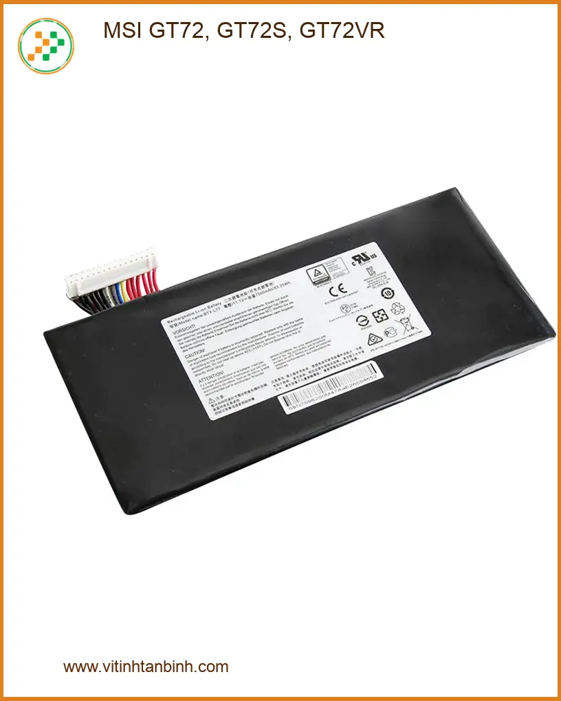 Pin Laptop MSI GT72, GT72S, GT72VR - Thay Nhanh Tai Shop Tan Binh