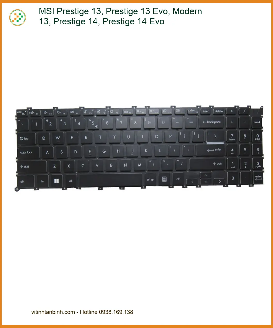 Bàn phím Laptop MSI - Có ngay | Lắp đặt tận nơi & tại shop TPHCM