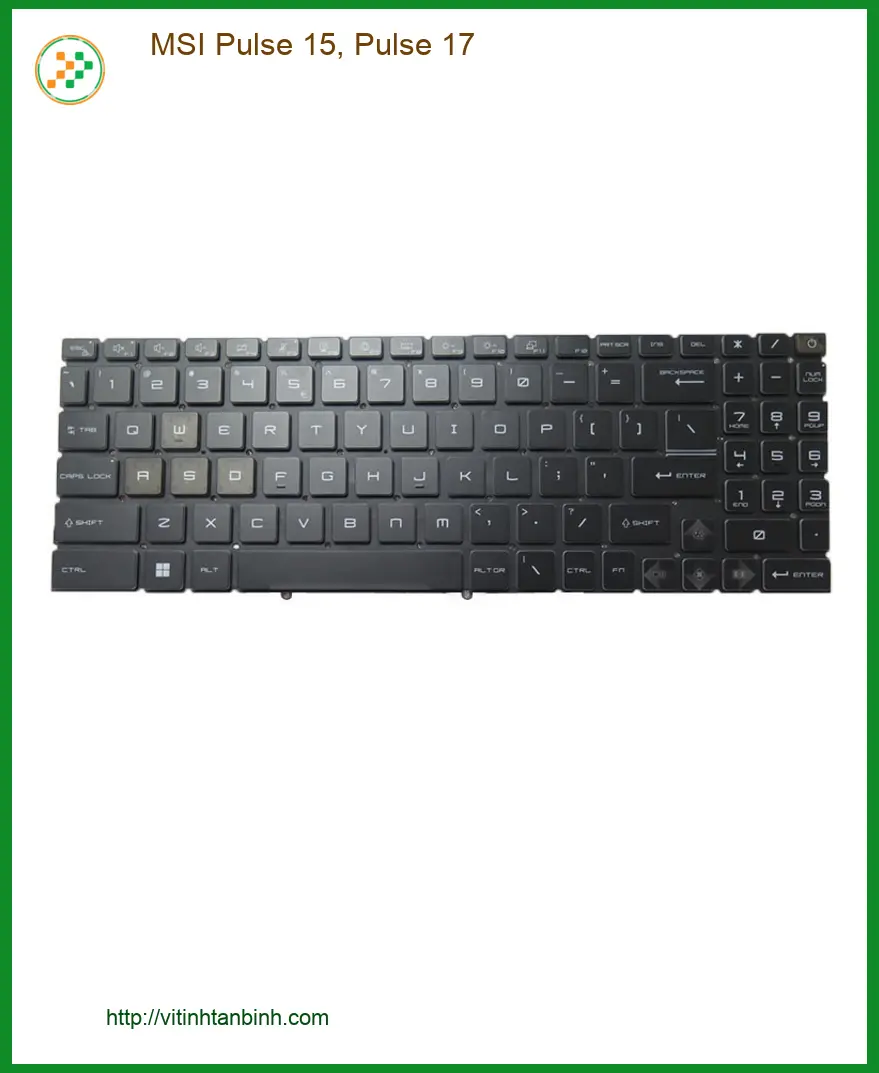 Bàn phím Laptop MSI Pulse 15, 17 - Thay Nhanh Tại Shop | Google Maps TPHCM