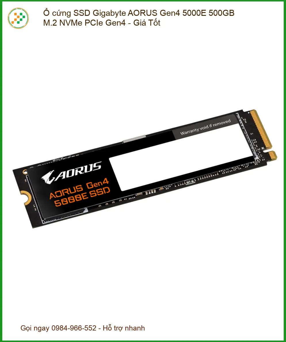 SSD Gigabyte AORUS Gen4 5000E 500GB NVMe - Phục Hồi Dữ Liệu Tận Nơi Nhanh