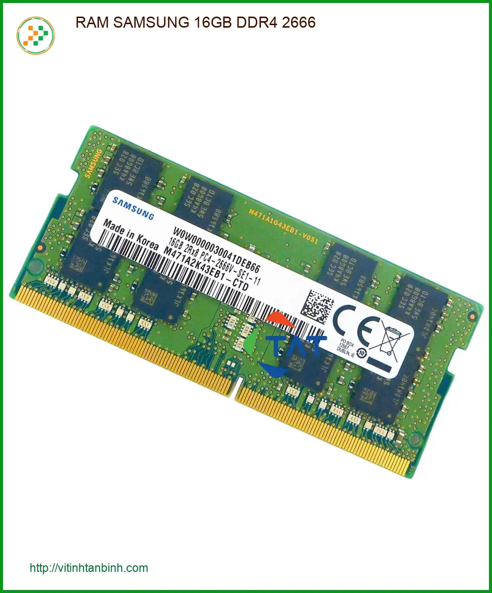Ram Laptop Samsung 16GB DDR4 - Lắp Đặt Nhanh Tại TPHCM Giá Rẻ