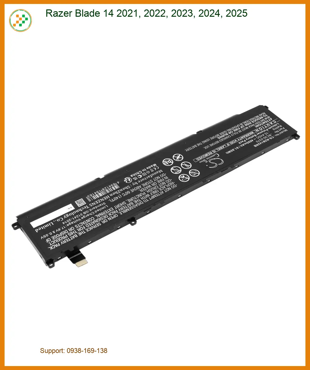 Pin Laptop Razer Blade 14 - Thay Mới Lấy Liền, Giá Rẻ Tại Tân Bình