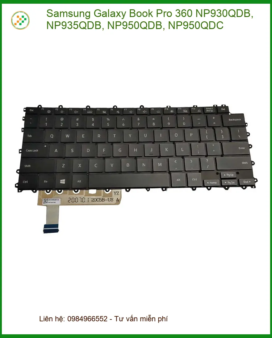 Bàn phím Laptop Samsung Galaxy Book Pro 360 - Thay Nhanh | Cửa hàng TPHCM Giá rẻ