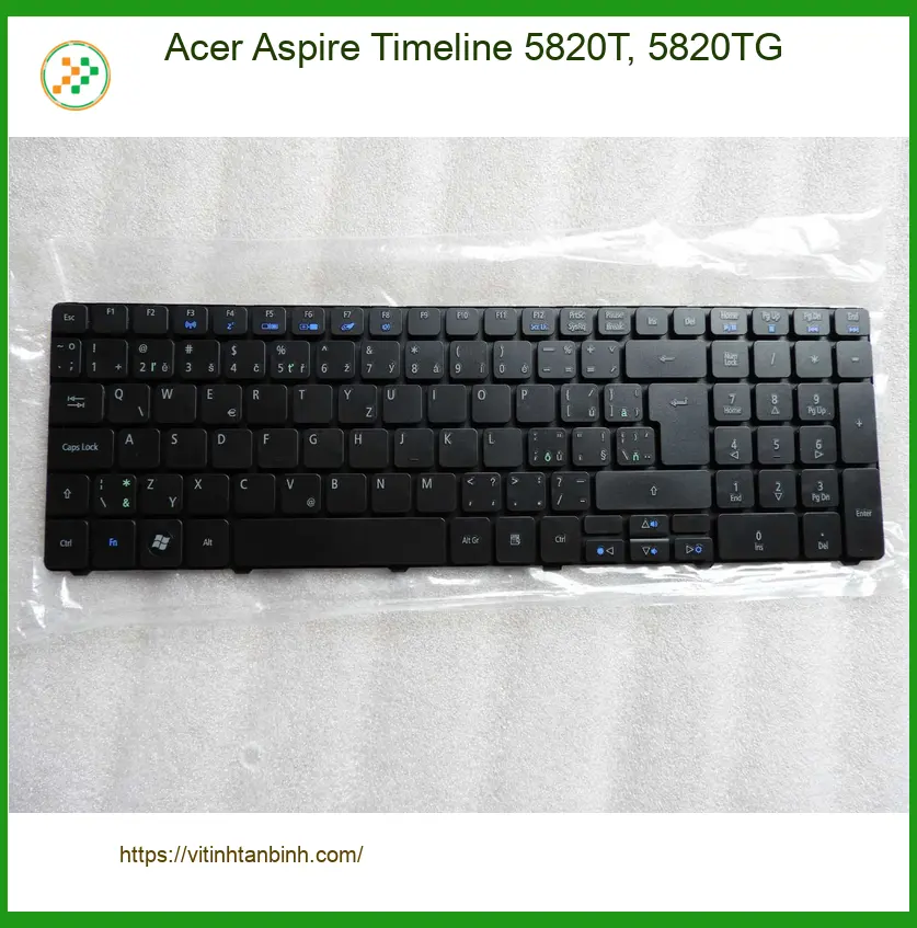 Bàn phím Laptop Acer Aspire 5820T 5820TG - Kho linh kiện TPHCM lấy ngay