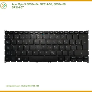 Bàn phím Laptop Acer Spin 3 SP314-5x - Sẵn hàng chính hãng, lấy ngay TPHCM