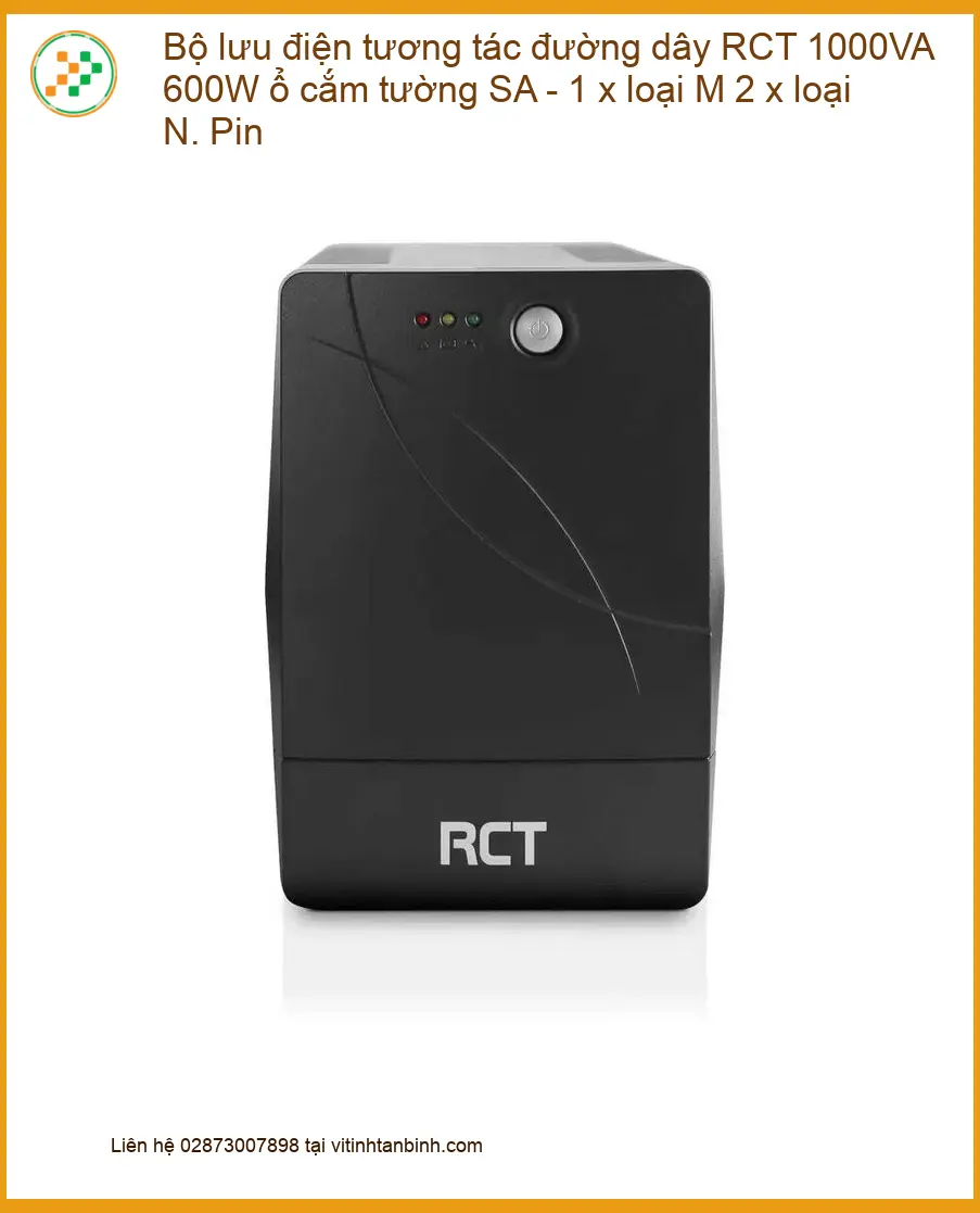 Pin Bộ Lưu Điện UPS RCT 1000VA 600W - Kho Linh Kiện Sẵn Hàng TPHCM