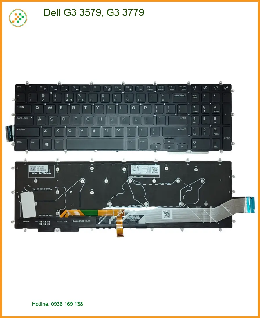 Bàn phím Laptop DELL G3 3579, 3779 - Sẵn hàng Gần đây, Lấy liền Giá tốt