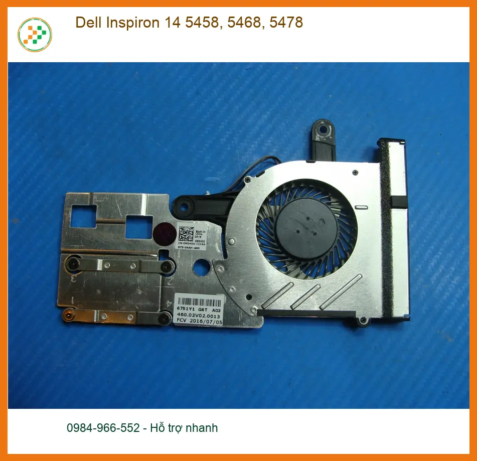 Quạt Laptop DELL Inspiron 14 5458, 5468, 5478 - Kho Linh Kiện Chính Hãng Lấy Ngay