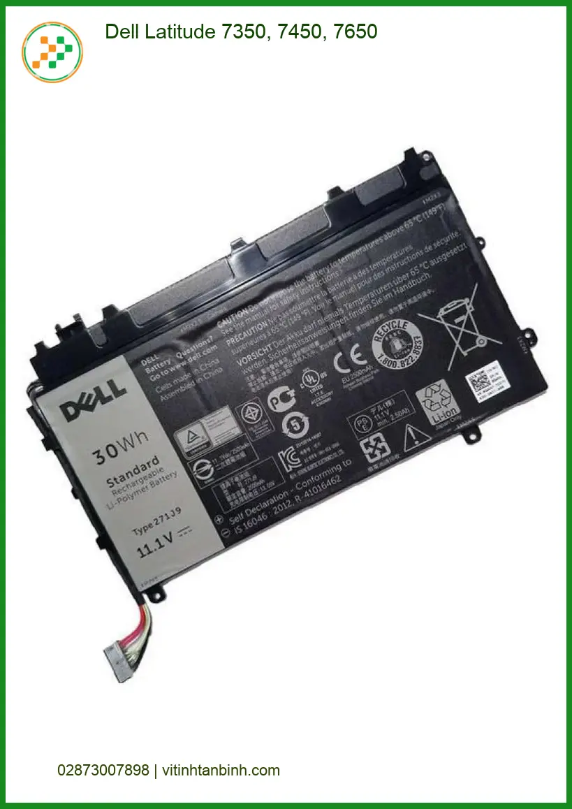 Pin Laptop DELL Dell Latitude 7350, 7450, 7650 - Sẵn hàng TPHCM Giá rẻ