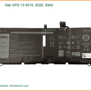 Pin Laptop DELL Dell XPS 13 9315, 9320, 9340 - Có sẵn | Lấy ngay TPHCM