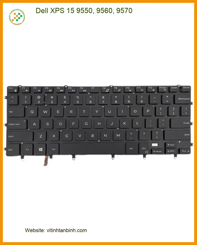 Bàn phím Laptop DELL XPS 15 9550/9560/9570 - Nơi bán Uy tín Lấy ngay