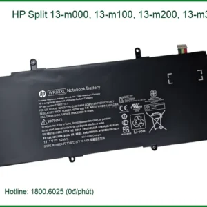 Pin Laptop HP Split 13-m000, 13-m100, 13-m200, 13-m300 - Có sẵn Giá sỉ