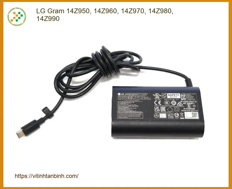 Sạc Laptop LG Gram 14Z950-14Z990 Chính Hãng - Cửa Hàng Sẵn Hàng Lấy Ngay TPHCM
