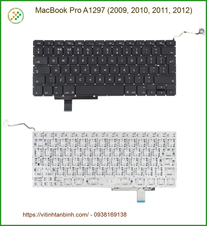Bàn phím Laptop MacBook Pro A1297 - Cửa hàng Chính hãng Sẵn hàng TPHCM
