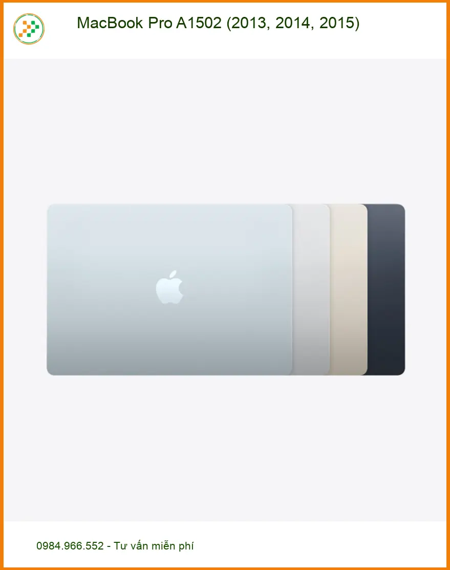 Vỏ Laptop APPLE MacBook Pro A1502 - Linh kiện Zin bóc máy, Lấy ngay TPHCM