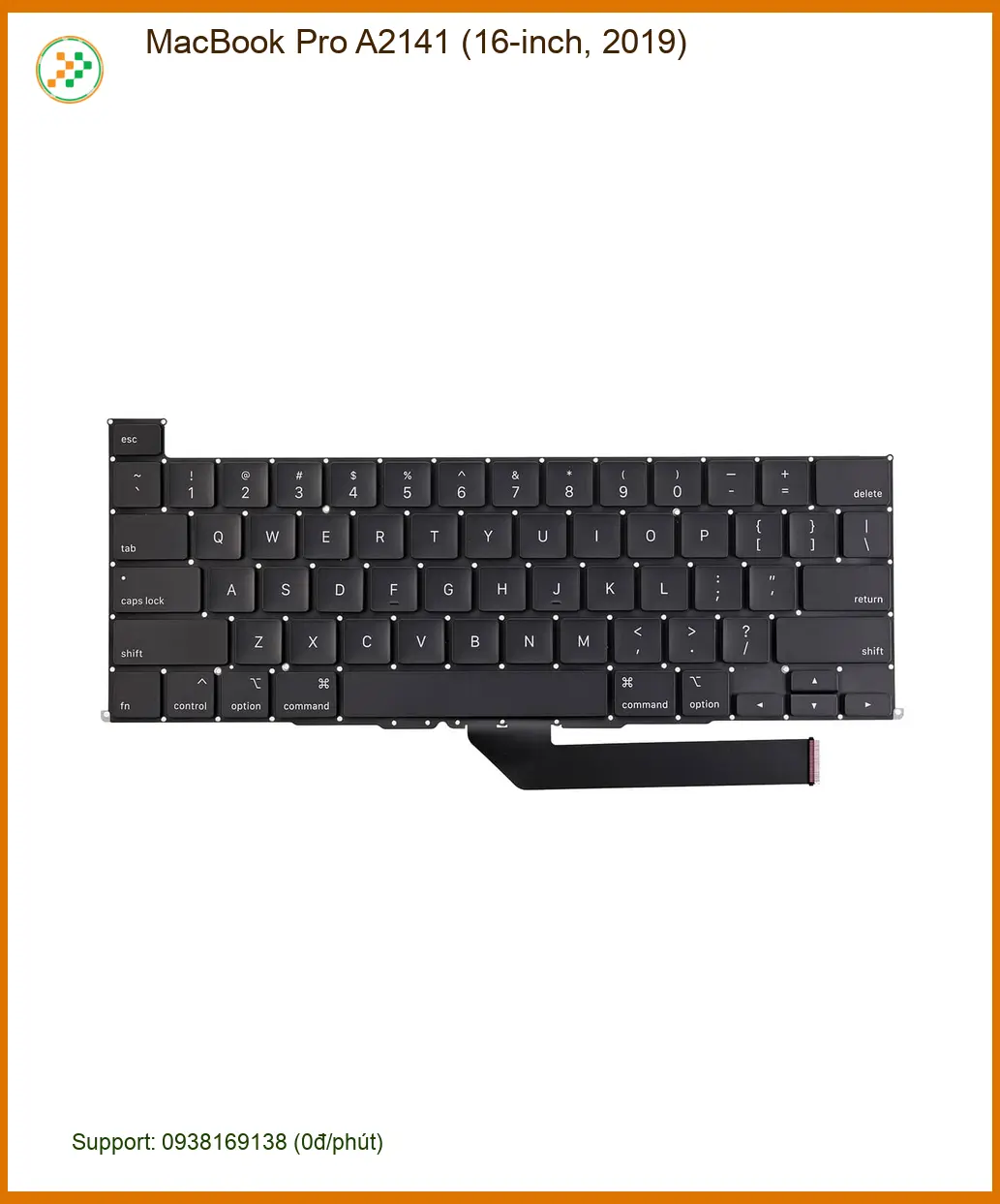 Bàn phím Laptop Macbook Pro A2141 - Chính hãng, Sẵn hàng, Lấy ngay TPHCM