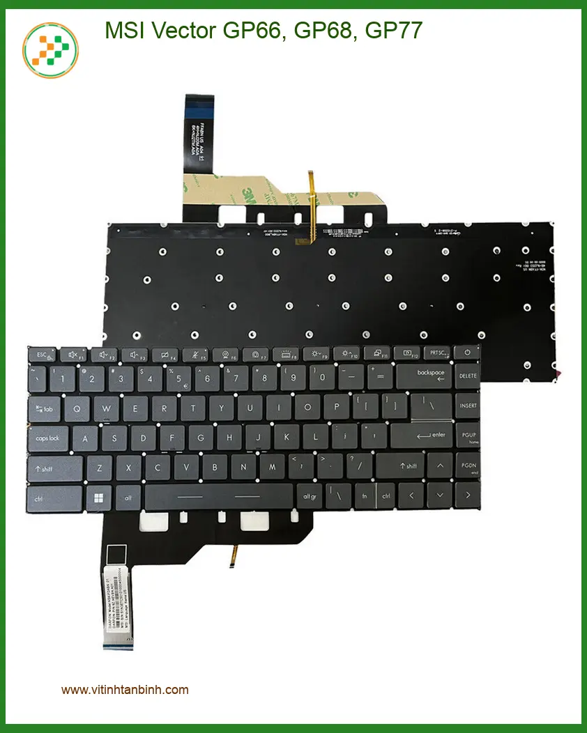 Bàn phím Laptop MSI Vector GP66, GP68, GP77 - Có sẵn TPHCM