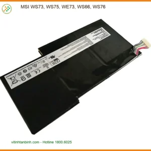 Pin Laptop MSI WS73/75/WE73/66/76 - Cửa hàng Chính hãng Giá rẻ TPHCM