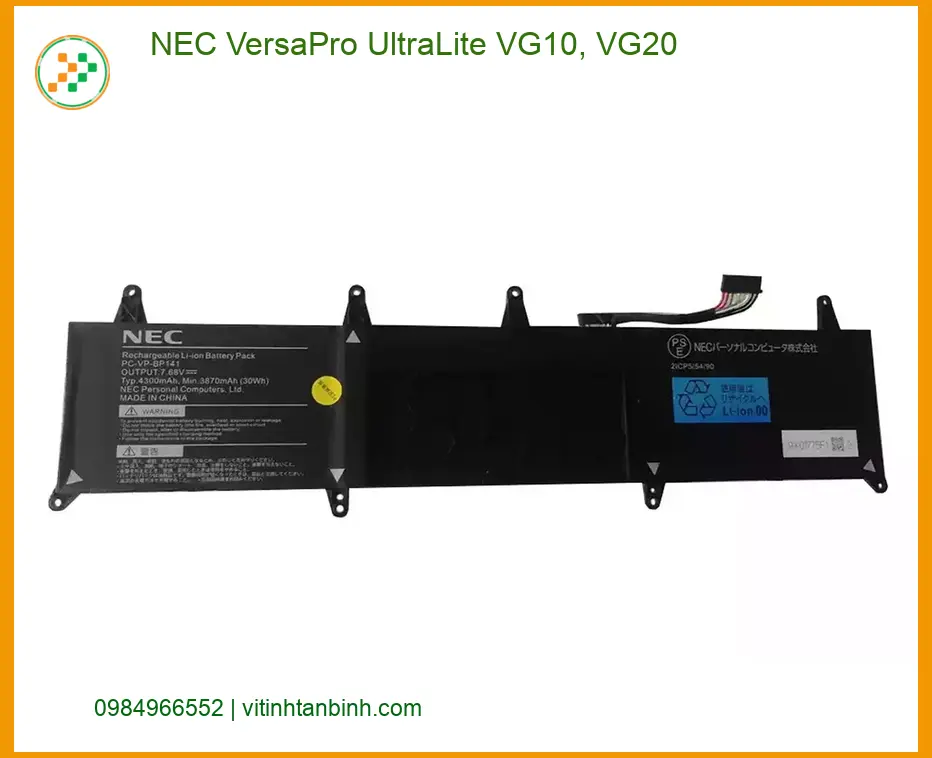 Pin Laptop Nec VG10 VG20 - Thay Nhanh Tại Trung Tâm TPHCM