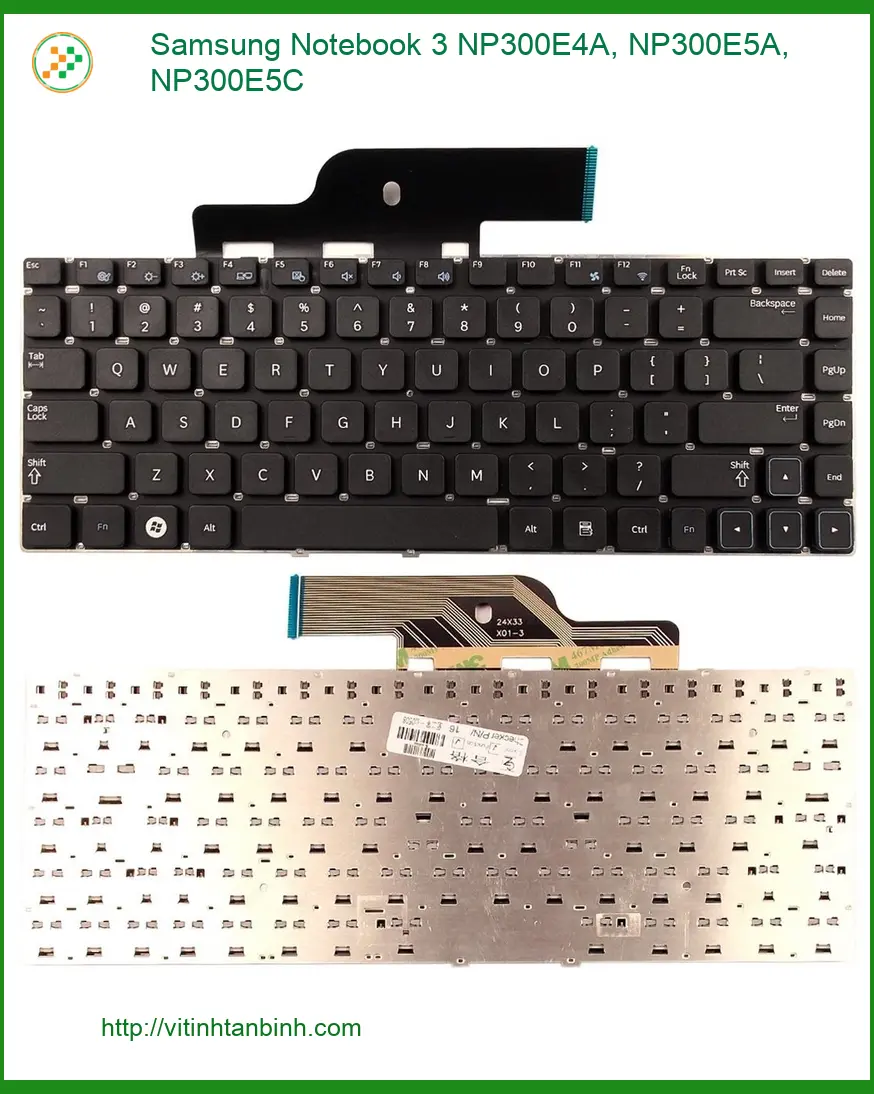 Bàn phím Laptop Samsung NP300E4A NP300E5A NP300E5C - Sẵn hàng TPHCM Giá rẻ