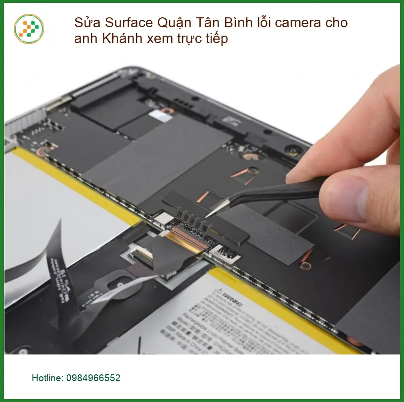 Sửa Surface Quận Tân Bình lỗi camera xem trực tiếp - Trung tâm hỗ trợ gần đây