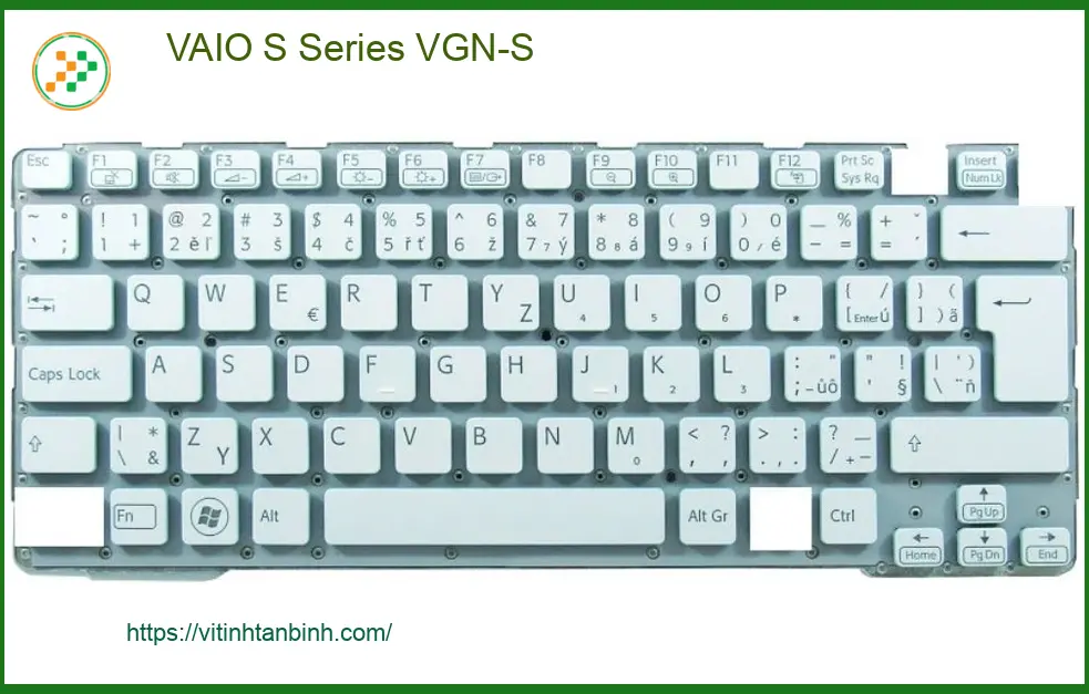 Bàn phím Laptop VAIO S Series VGN-S - Kho linh kiện Có sẵn Giá sỉ TPHCM