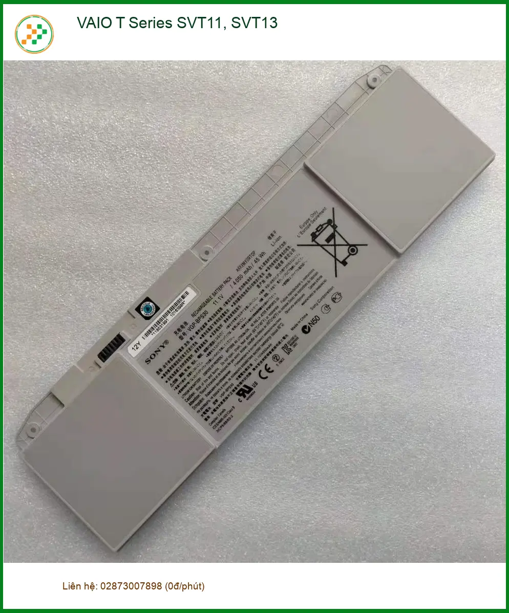 Pin Laptop VAIO SVT11, SVT13 - Thay Nhanh, Uy Tín, Lấy Liền TPHCM