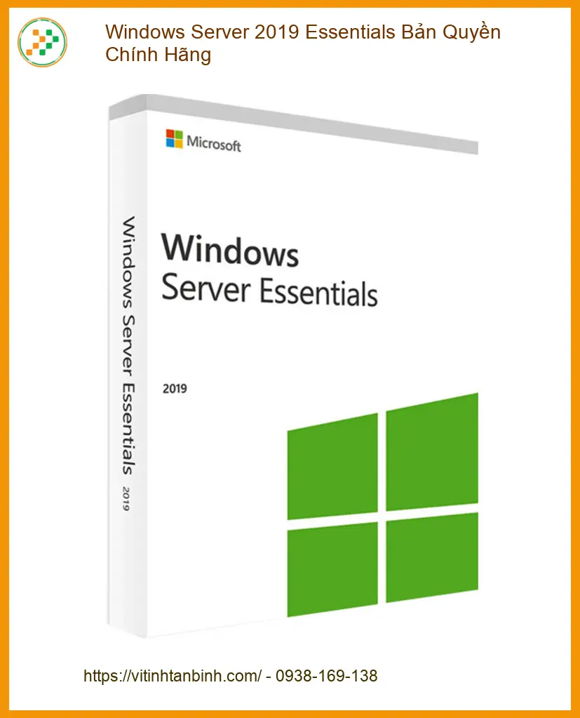 Windows Server 2019 Essentials Bản Quyền - Cửa hàng Chính hãng, Sẵn hàng TPHCM