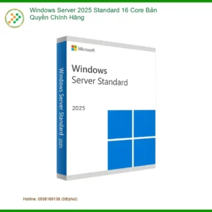 Windows Server Standard 16 Core - Key bản quyền chính hãng, có sẵn giá tốt