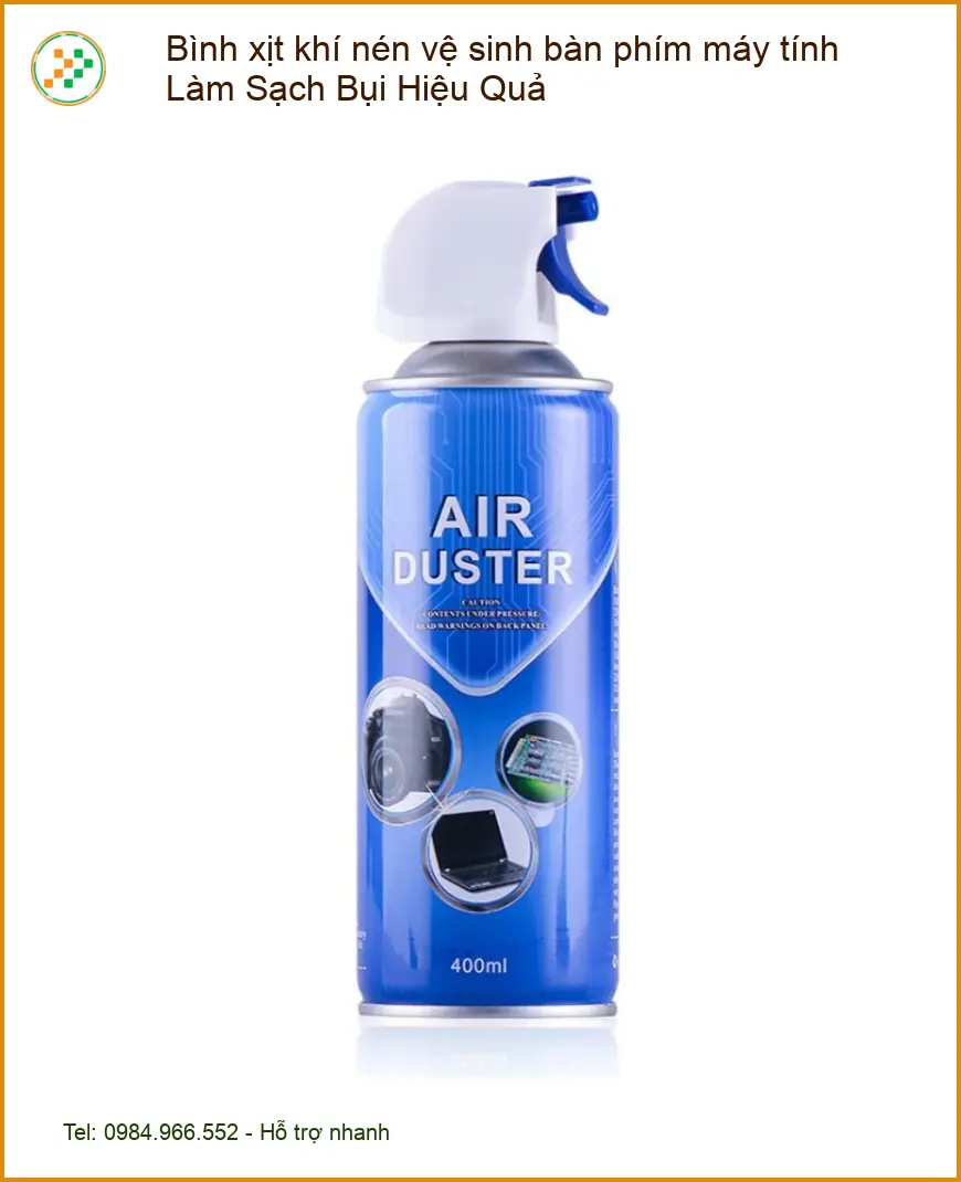 Bình xịt khí nén vệ sinh bàn phím - Sẵn hàng Lấy ngay TPHCM