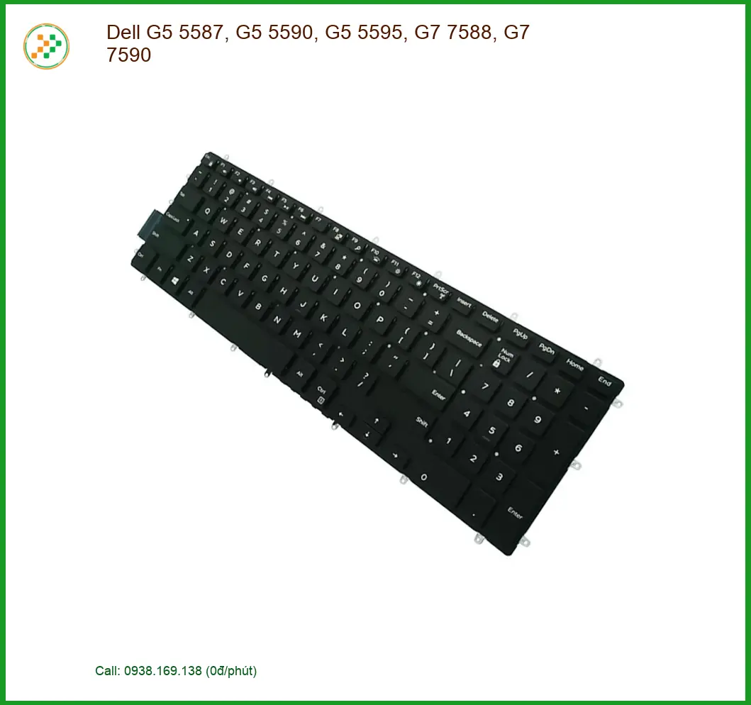 Bàn phím Laptop DELL G5 5587, G7 7588, 7590 - Chính hãng có sẵn TPHCM