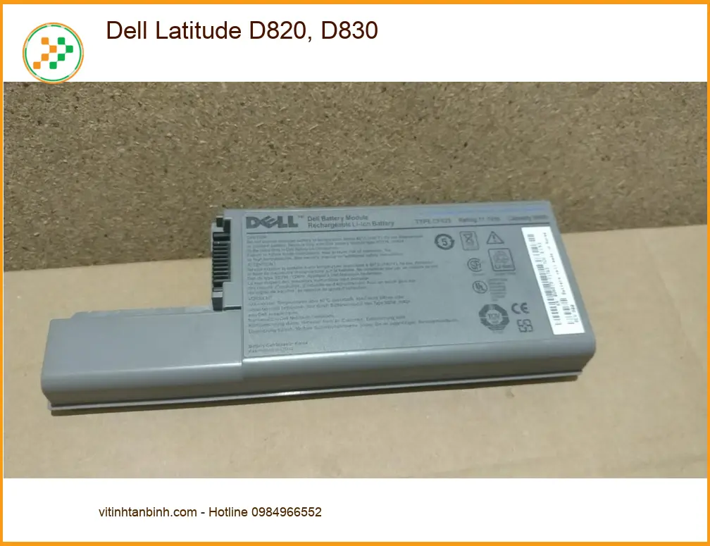 Pin Laptop DELL Latitude D820 D830 - Sẵn hàng chính hãng TPHCM