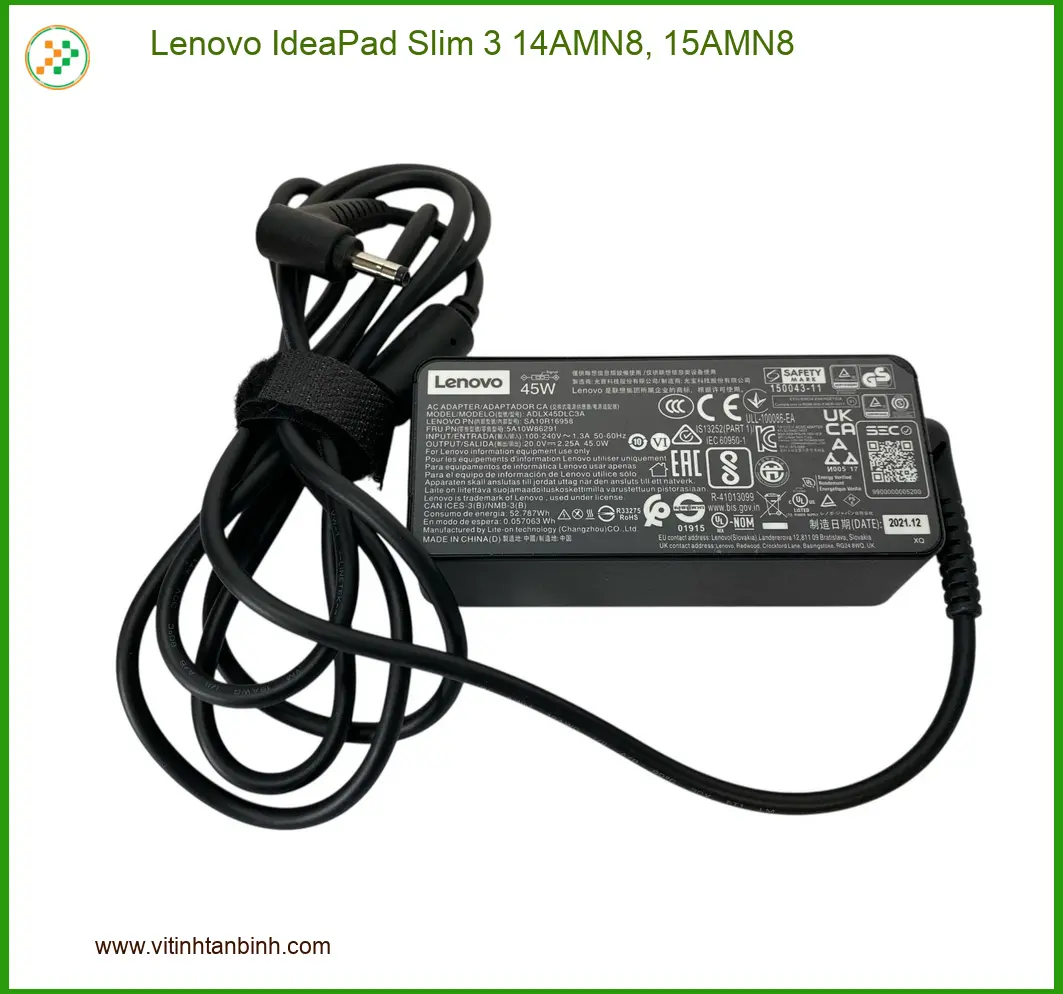 Sạc Laptop LENOVO Lenovo IdeaPad Slim 3 14AMN8, 15AMN8 - Địa chỉ Uy tín TPHCM