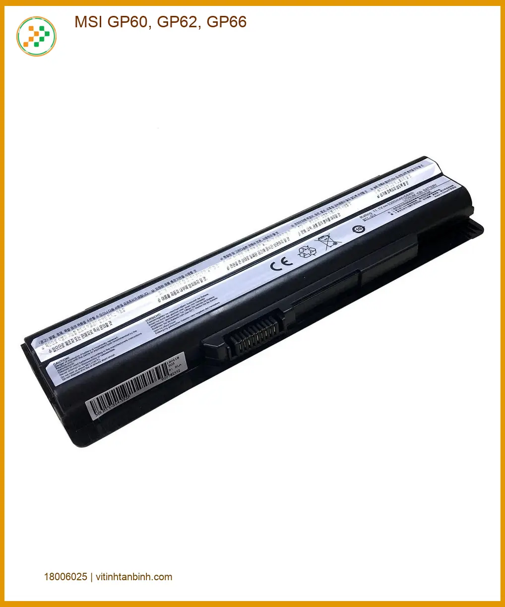 Pin Laptop MSI GP60, GP62, GP66 - Cửa hàng uy tín, có sẵn, lấy liền TPHCM
