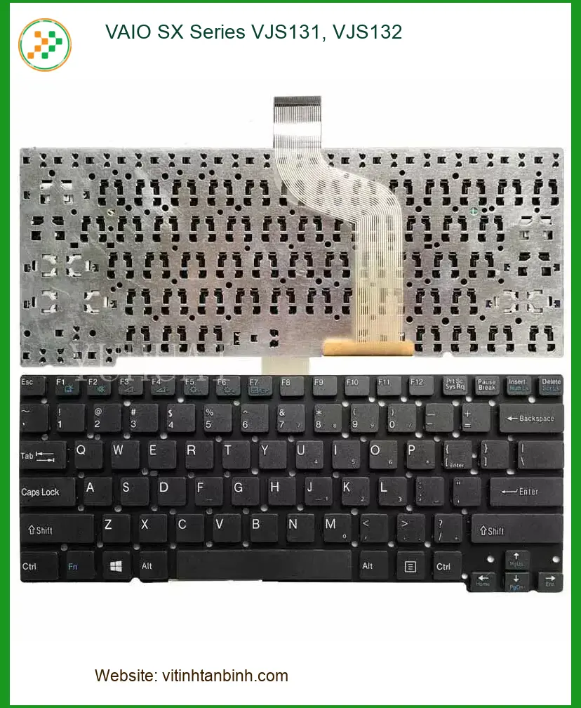 Bàn phím Laptop VAIO SX Series VJS131, VJS132 - Nơi bán Có sẵn Lấy ngay TPHCM