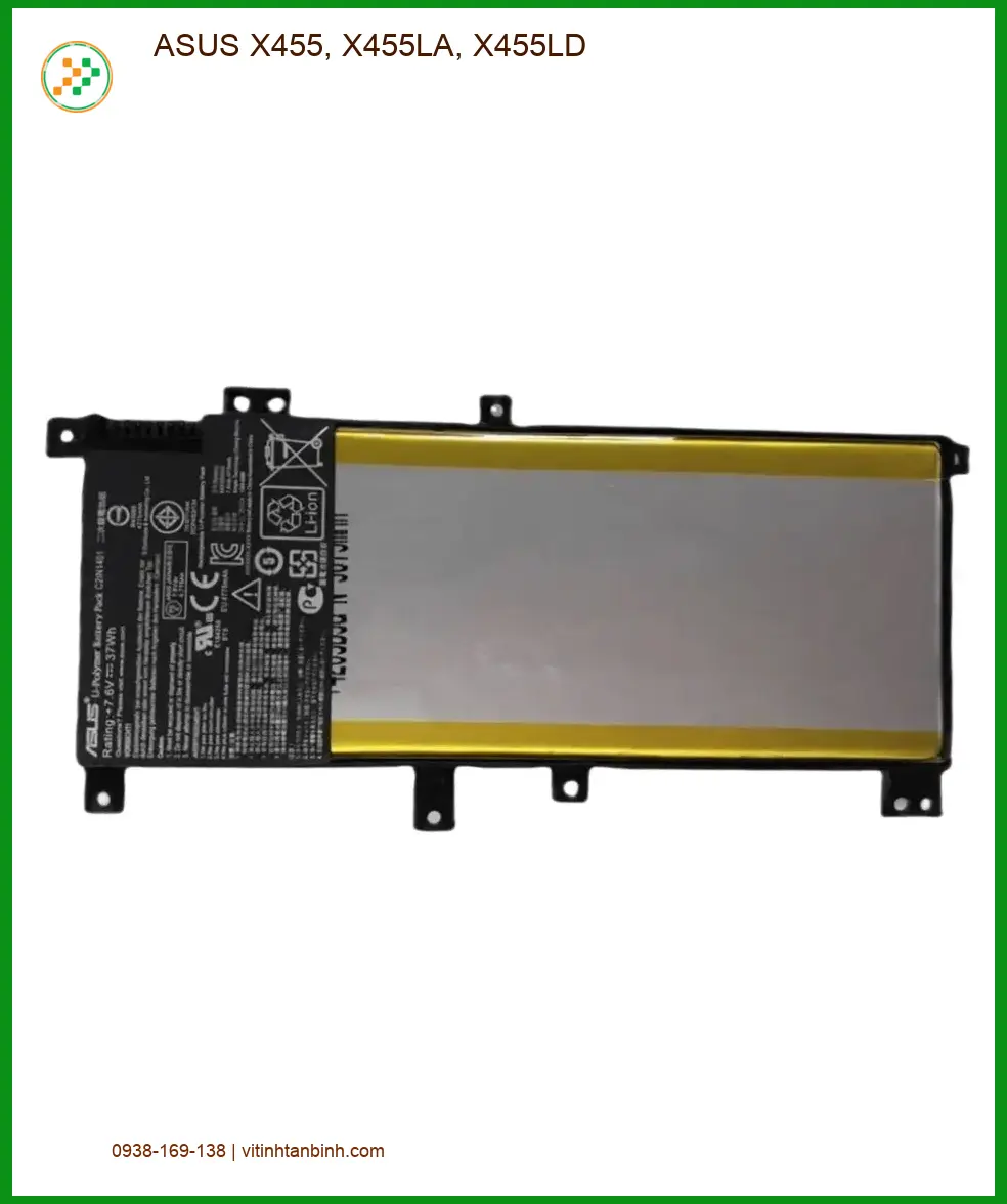 Pin Laptop ASUS X455 X455LA X455LD - Kho linh kiện Chính hãng Lấy ngay TPHCM